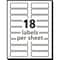Avery Extra Large Filing Labels, 15/16"x3-7/16", 450/PK, Assorted PK AVE5026 - alternate 6